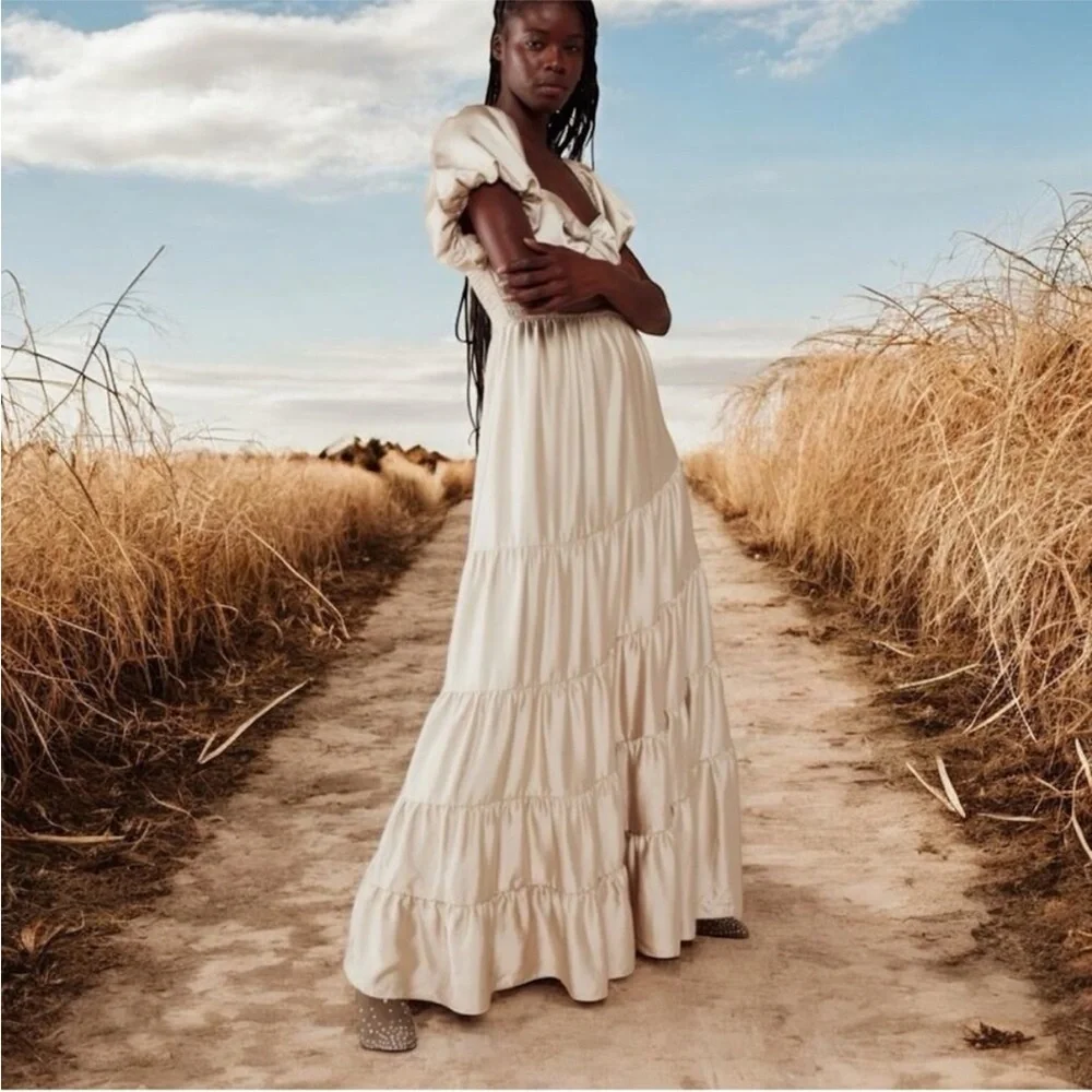 Free People Silky Sun-drenched Maxi Dress - Picture 4 of 9